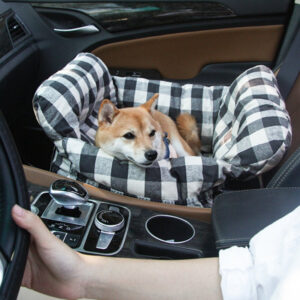 Convertible Dog Car Seat Bed with Safety Harness